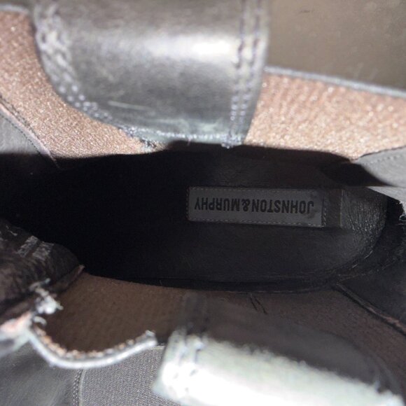 Johnston & Murphy Black Italian Leather Chelsea Boots – Size 12M - Picture 10 of 11